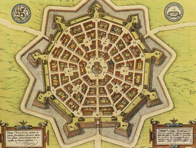 L'impianto urbanistico di Palmanova: fortezza a nove punte
