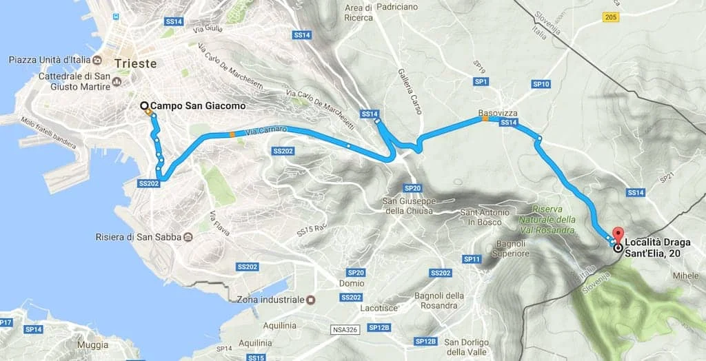 Ciclopedonale Cottur: da Trieste a Draga Sant'Elia - Itinerari in Friuli Venezia Giulia